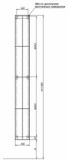 Полка Aquanet Магнум 302239 130см белая матовая